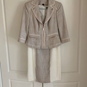 White House Black market jacket and dress combo